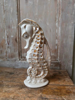 Load image into Gallery viewer, Vintage Mid-Century Fosters Honeycomb Seahorse Vase
