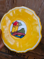 Load image into Gallery viewer, vintage 1930s Hand Painted Plate Jug Clarice Cliff Style

