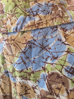 Load image into Gallery viewer, Vintage 1940s Style Floral Cotton Day Dress with Asymmetrical Collar – UK 10/12
