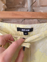 Load image into Gallery viewer, Just Cavalli Yellow Lace Scalloped Shorts  Made in Italy UK 6/8
