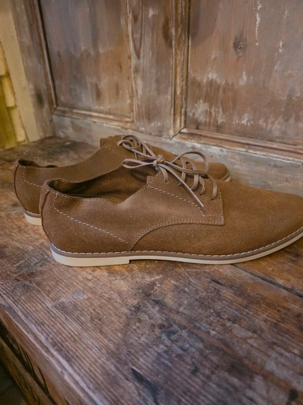 Bertie Basil lace up brogue Shoes – Brown uk8