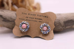 Load image into Gallery viewer, Vintage 1940s micro bead glass pastel bead clip ons
