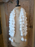 Vintage Y2K  Skinny Scarf | Crochet fluffy Scarf | Boho Festival Accessory |