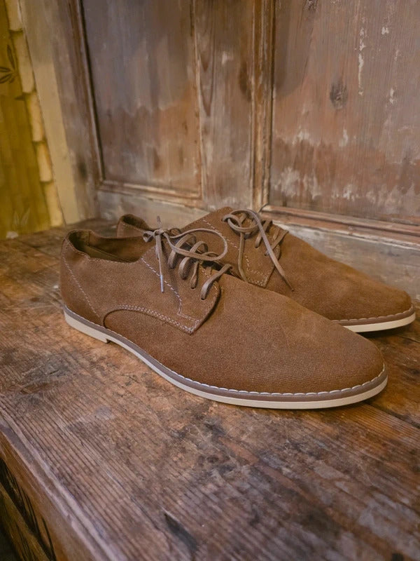 Bertie Basil lace up brogue Shoes – Brown uk8