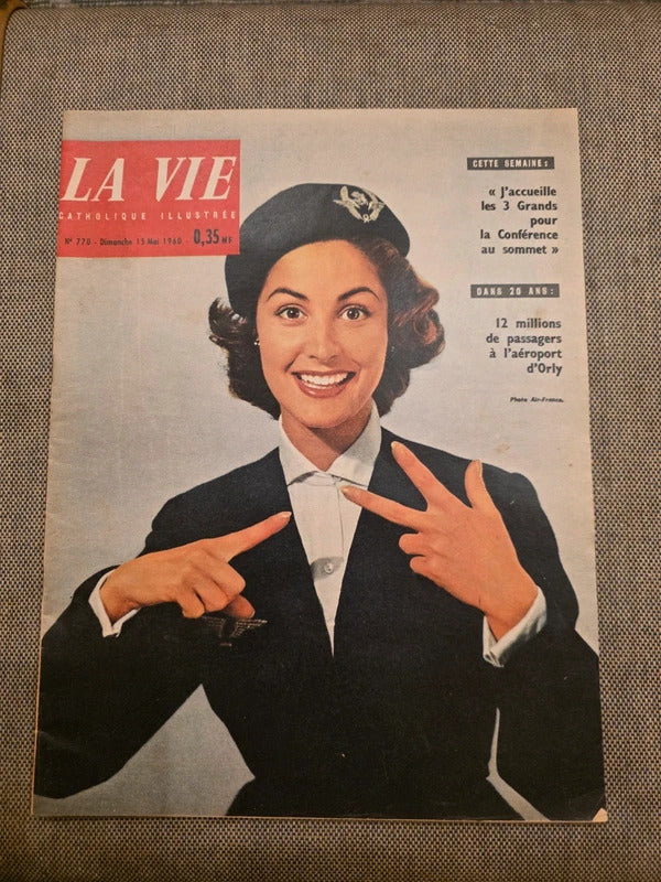 Vintage La Vie french magazine - May 1960