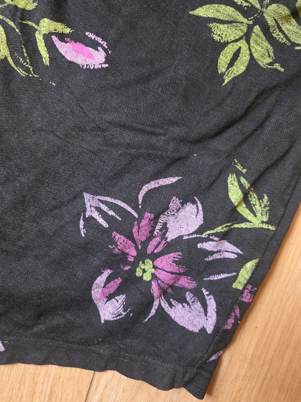 Vintage 1940s/50s jantzen black floral swimsuit pin-up bombshell
