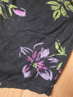 Load image into Gallery viewer, Vintage 1940s/50s jantzen black floral swimsuit pin-up bombshell
