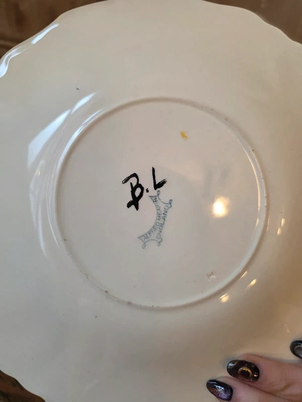 vintage 1930s Hand Painted Plate Jug Clarice Cliff Style