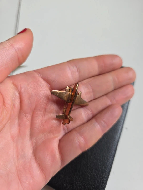 Vintage WW2 Sweetheart Brooch – Aeroplane Pin