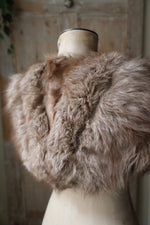 Load image into Gallery viewer, Vintage 1920s Fox Fur Capelet – Snow-Tipped Caramel Brown – Elegant Shoulder Wra
