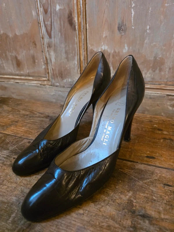 Vintage 1990s Bruno Magli Leather Heels – UK 5