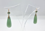 Load image into Gallery viewer, Antique Jade Earrings - Edwardian jewellery - 18ct gold
