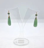 Load image into Gallery viewer, Antique Jade Earrings - Edwardian jewellery - 18ct gold
