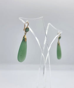 Antique shop jade earrings