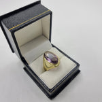 Load image into Gallery viewer, Vintage 14ct Amethyst - Large statement - cocktail deco ring
