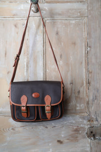 Vintage DENTS Pebble Grain Spacious Leather Satchel Bag
