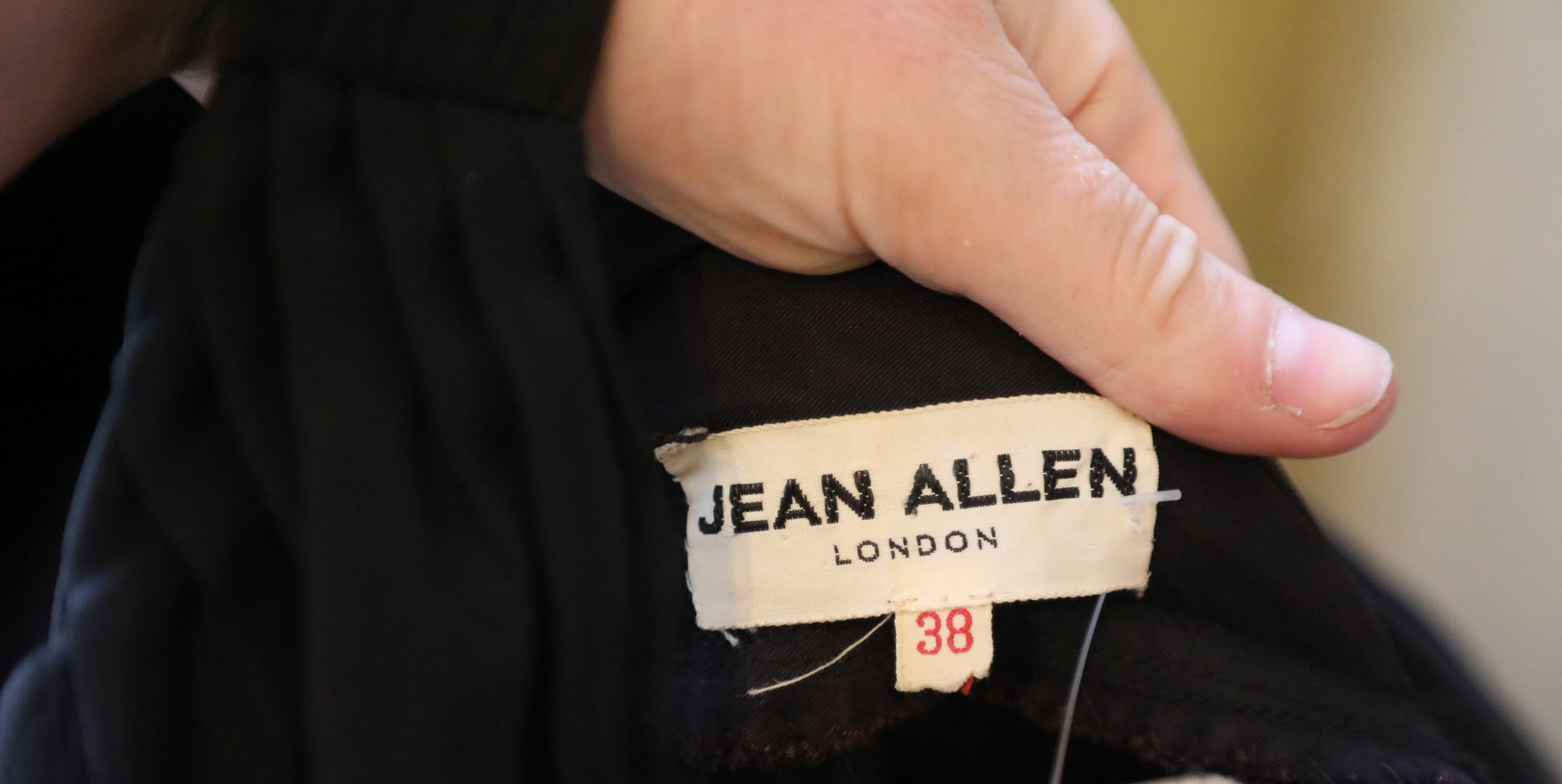 Vintage 1950s Jean Allen original LBD fit and flare dress