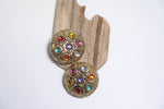 Load image into Gallery viewer, Vintage 1980s large statement bold clip on earrings
