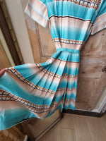 Load image into Gallery viewer, Vintage 1950s novelty print Cotton Day Dress - Fit &amp; Flare-  S - UK8/10
