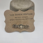 Load image into Gallery viewer, Vintage 1930s Sterling silver Mary religious brooch
