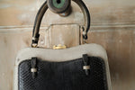 Load image into Gallery viewer, Vintage handbag, vintage bag, vintage 40s purse, 1940s classic, leather bag
