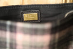 Load image into Gallery viewer, Deadstock Vintage Dents purple plaid mod style tassel bag,

