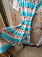 Load image into Gallery viewer, Vintage 1950s novelty print Cotton Day Dress - Fit &amp; Flare-  S - UK8/10
