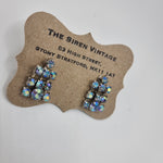 Load image into Gallery viewer, Vintage 1950s &quot;Coro&quot; Rhinestone screw back earrings
