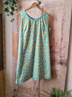 Load image into Gallery viewer, Vintage 1960s dress mini tunic cotton floral uk10
