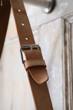 Load image into Gallery viewer, Vintage Real Brown Large Leather Messenger Laptop Satchel Shoulder Bag
