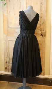 Vintage 1950s Jean Allen original LBD fit and flare dress