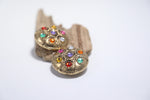 Load image into Gallery viewer, Vintage 1980s large statement bold clip on earrings
