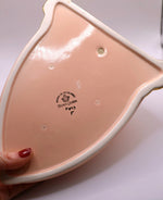 Load image into Gallery viewer, Vintage  1930s Crown Devon Art deco pale pink large Wall Sconce
