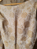 Load image into Gallery viewer, Vintage 1950s evening dress prom gold brocade Dress
