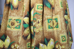 Load image into Gallery viewer, Handmade Vintage Fabric Skirt Tiki Yellow Sz 12 W30
