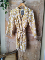 Load image into Gallery viewer, Vintage 1970s cotton kimono robe uk8-12
