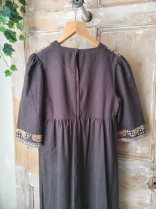 Vintage 1970s Maxi Dress Concept 2 Original cotton. UK8